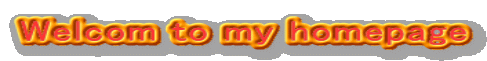 Welcom to my homepage
